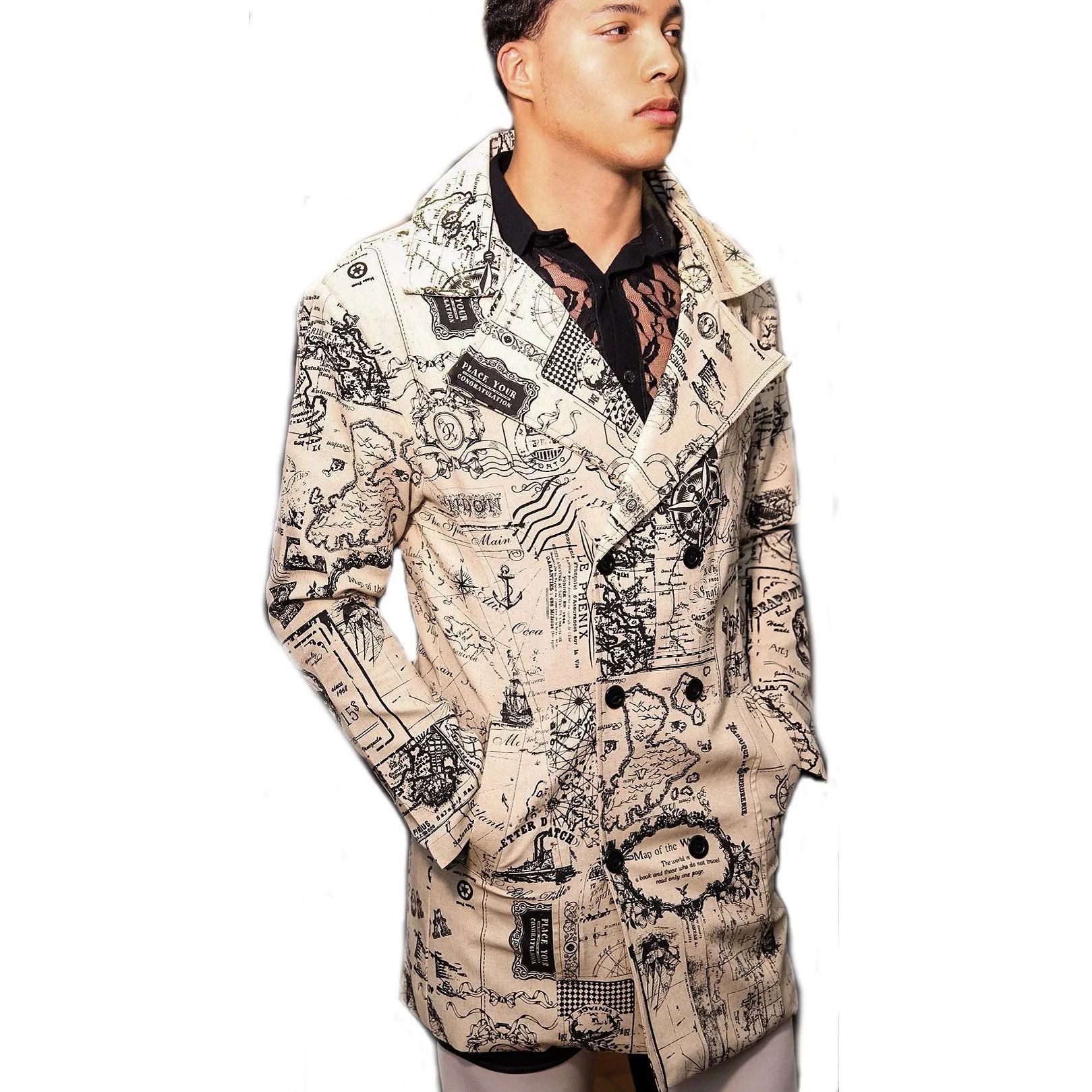 Light weight Graphic Print Jacket