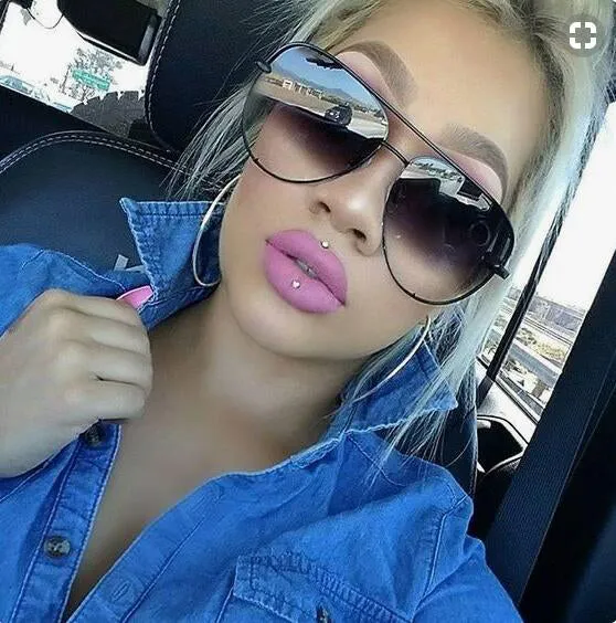 Lunettes de Soleil Aviateur Effet Miroir Rock Chic
