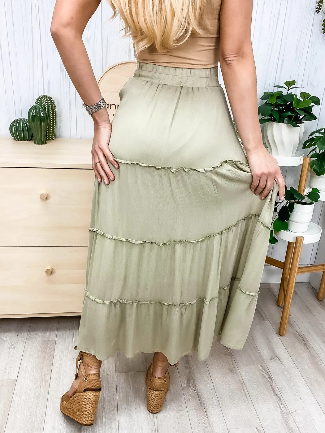 Maxi Bohemian Layered Skirt