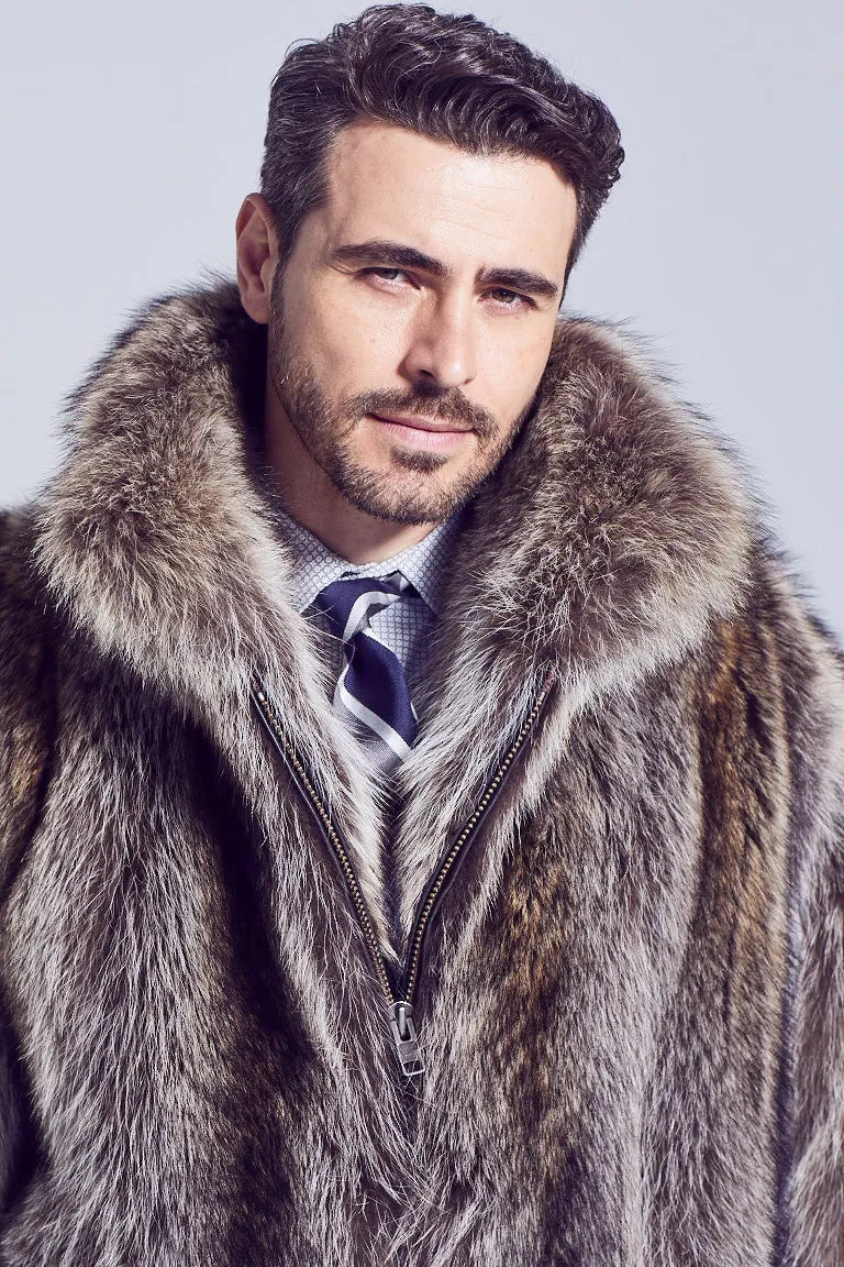 Men's Derek Raccoon Fur Jacket