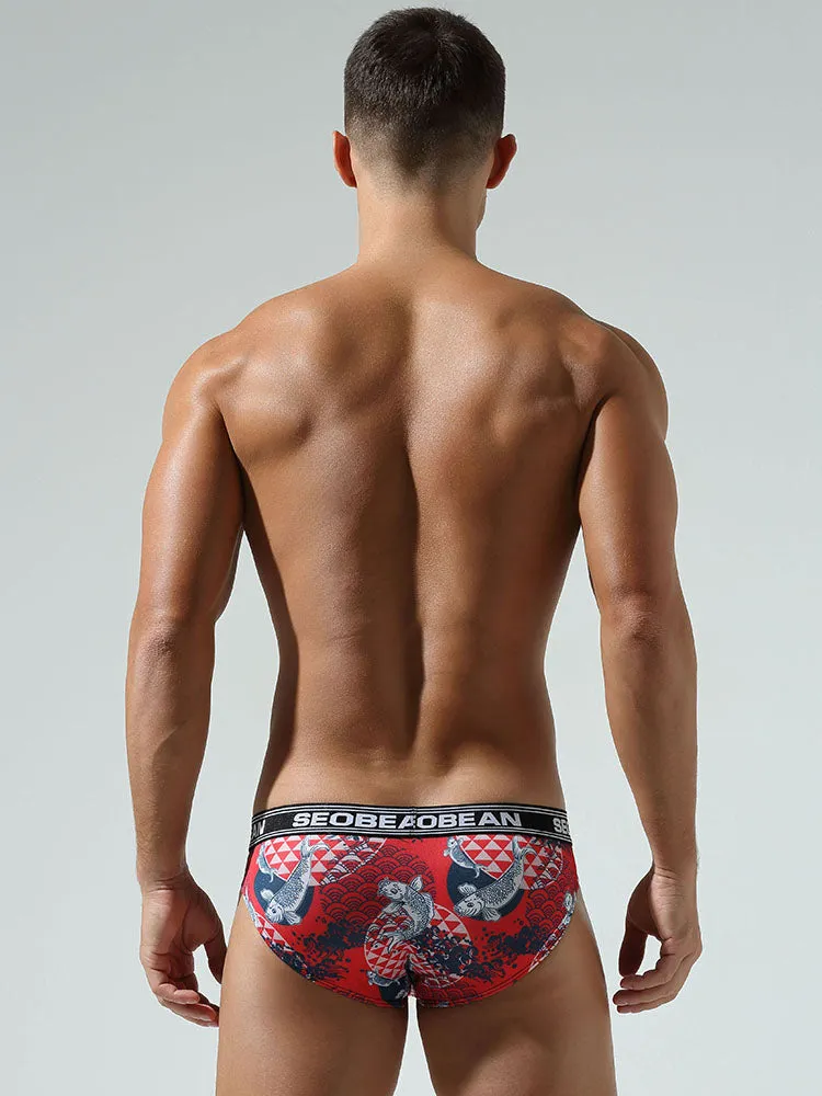 Men's Good Luck Fish Casual Breifs