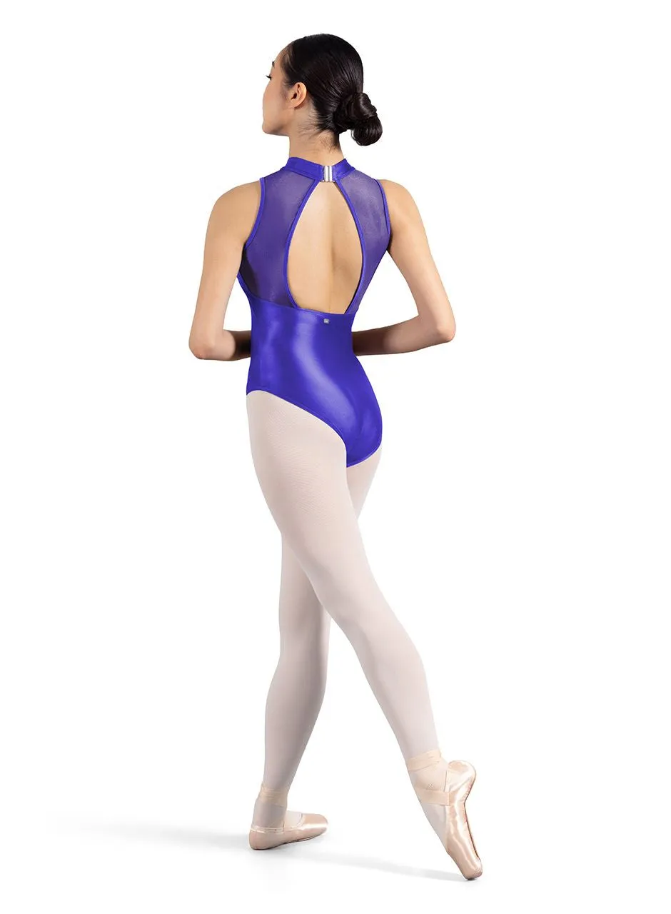 Mirella M3118LM Glow Mock-Neck Open-Back Leo