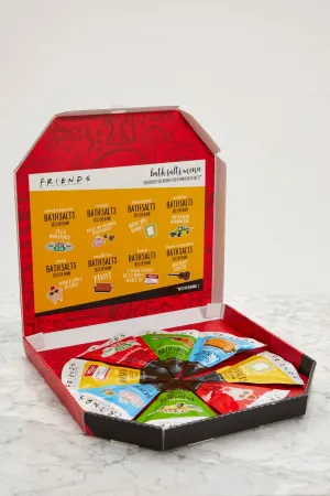 Multi Friends Pizza Box Bath Salts Set