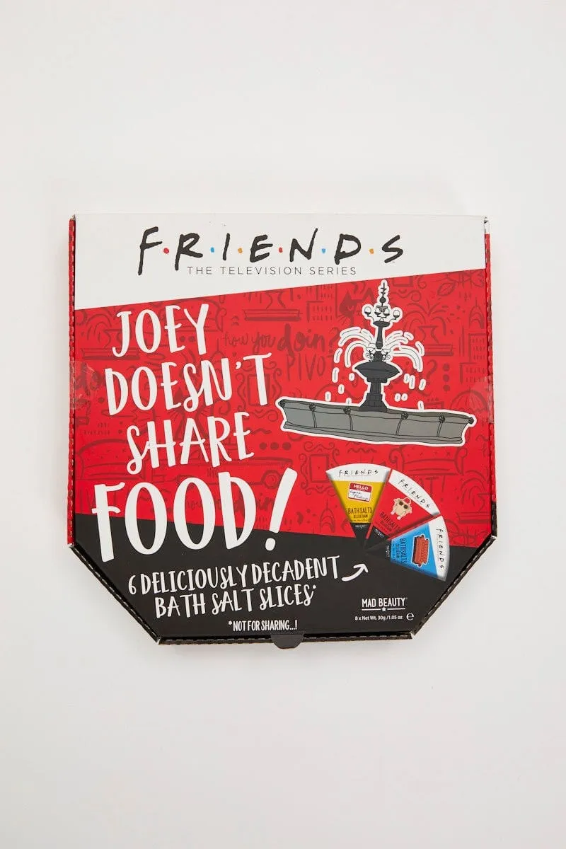 Multi Friends Pizza Box Bath Salts Set