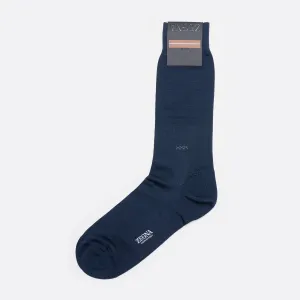 N5V405730 422 BLUE ZEGNA MEN SOCKS