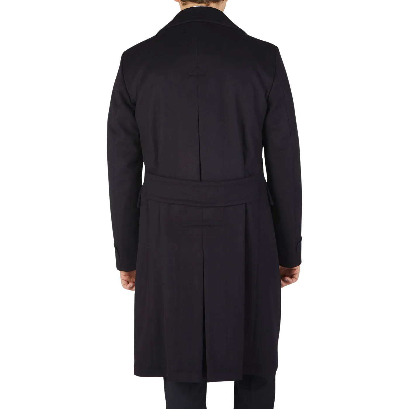 Navy Blue Wool Cashmere Dream Polo Coat