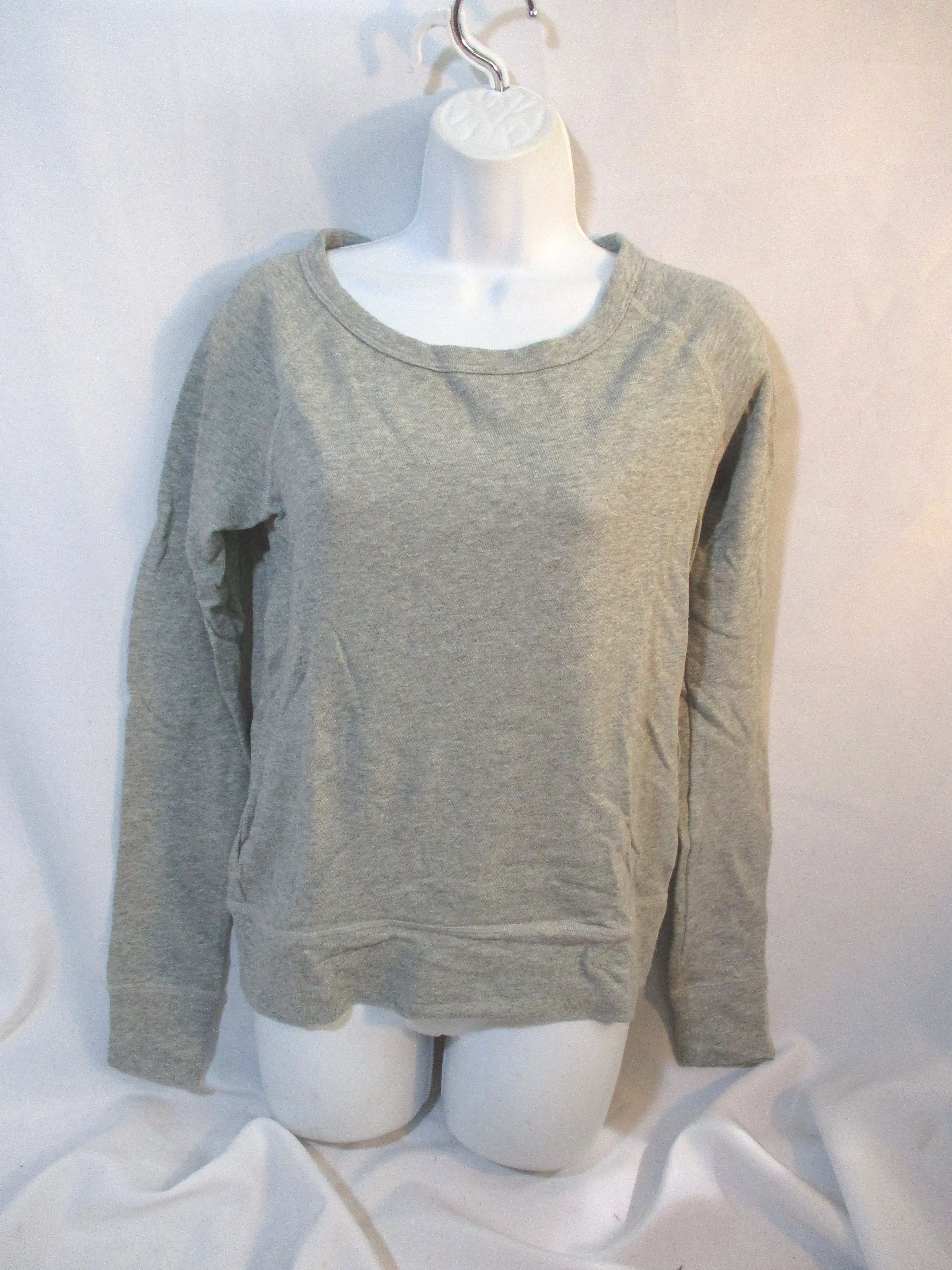 NEW NWT JAMES PERSE Cotton Top  Sweater Crewneck 1 GREY GRAY