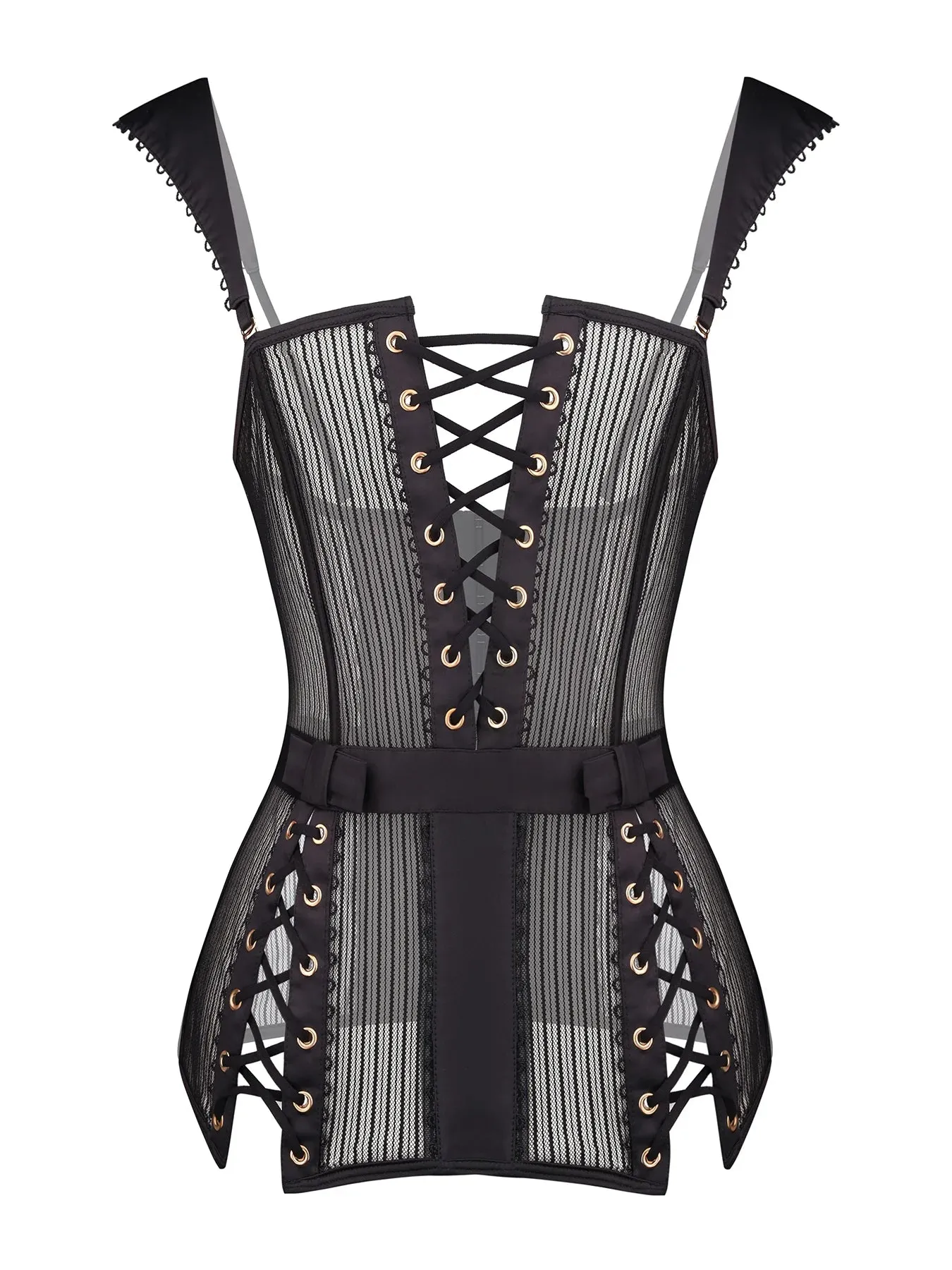 Obsidian grace corset