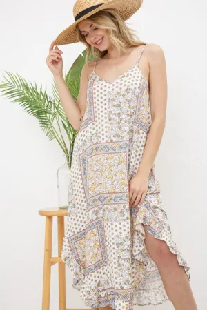 Paisley Cami Midi Dress