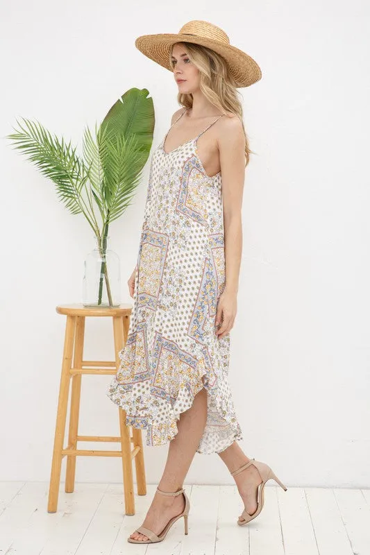 Paisley Cami Midi Dress