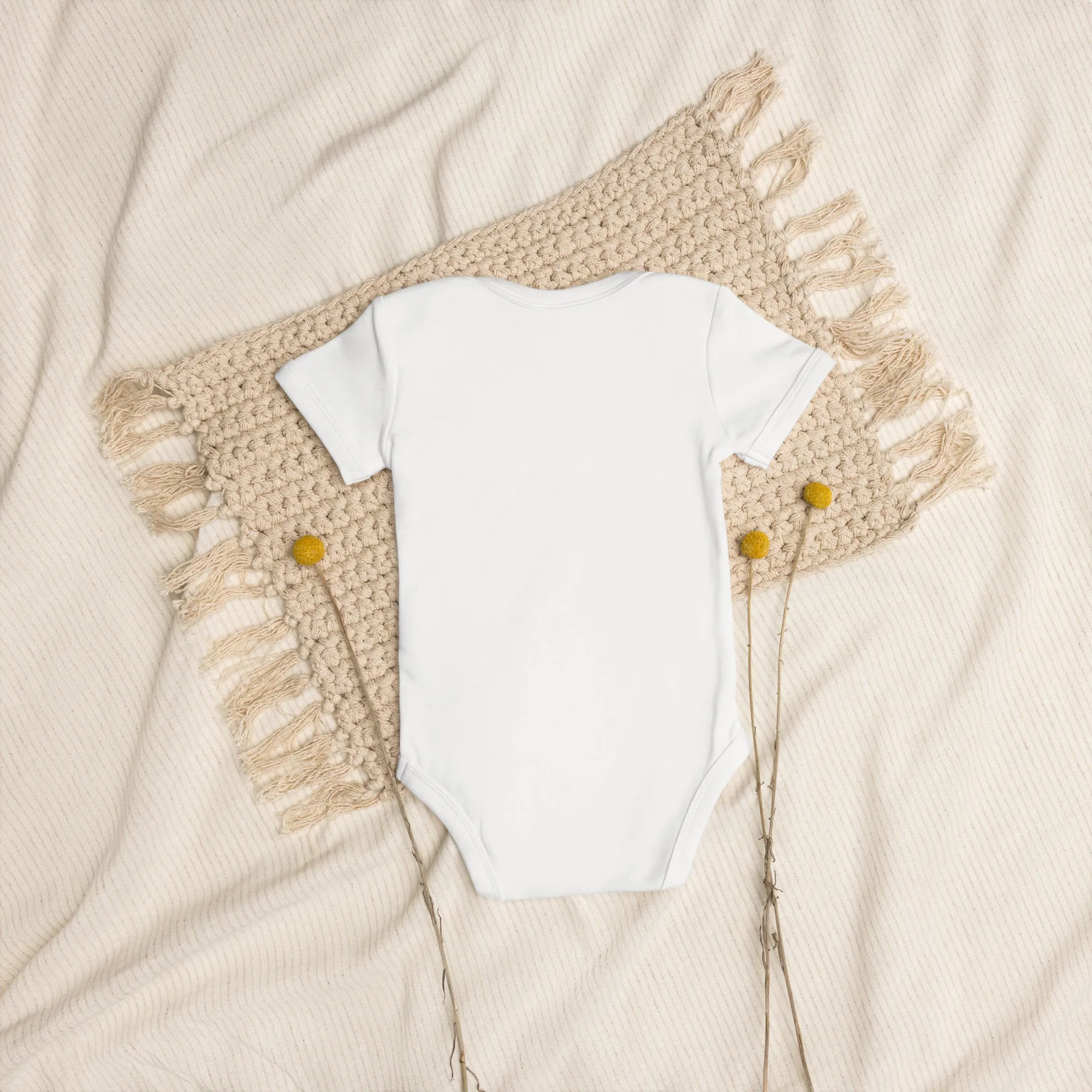 PALS, Cat themed organic cotton baby bodysuit