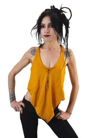 Pixie Vest Backless  Crochet Top