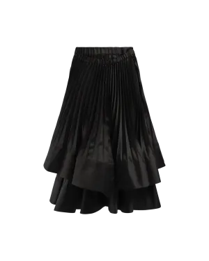 Pleated Layered Skirt
