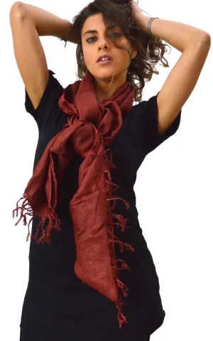 Pure Cotton and Silk Scarf
