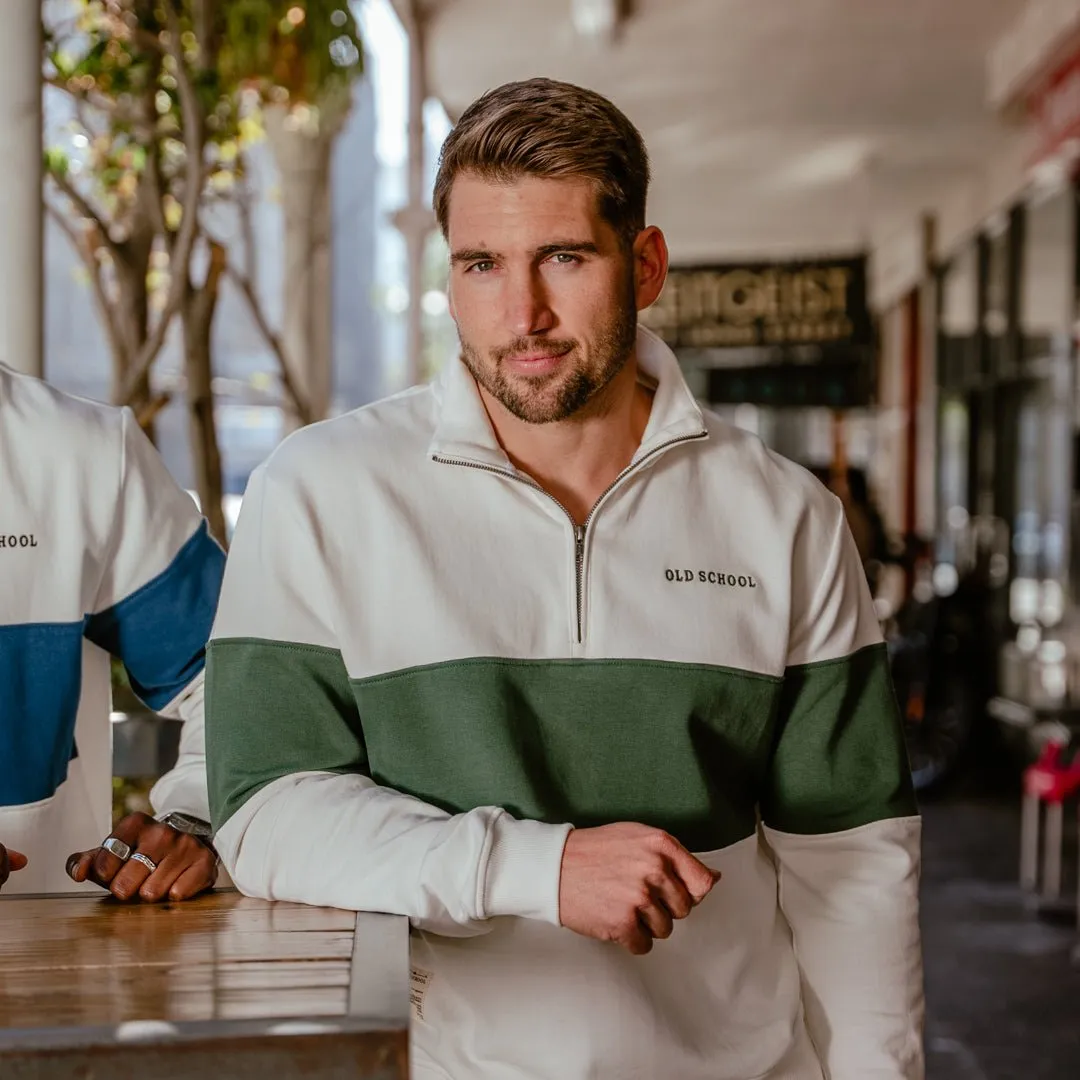 Quarter Zip Sweater - Green