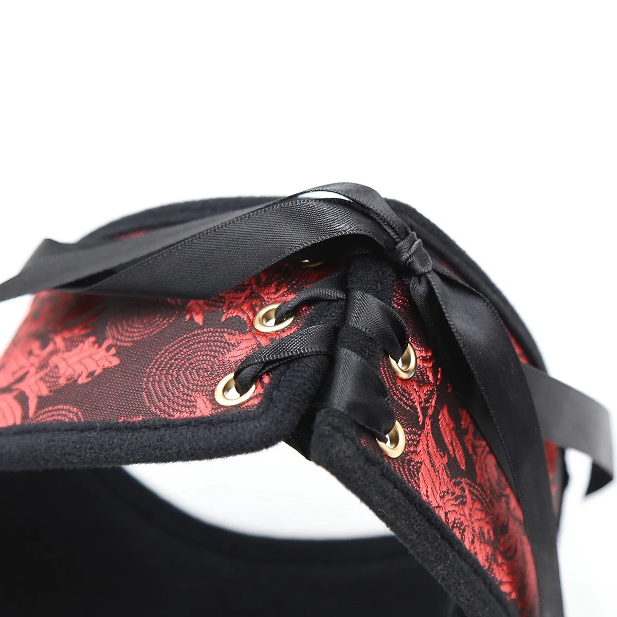 Red Lace Overlay Posture Col