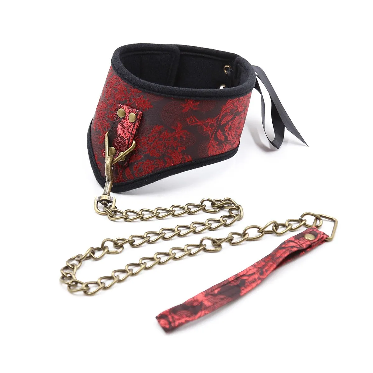 Red Lace Overlay Posture Col