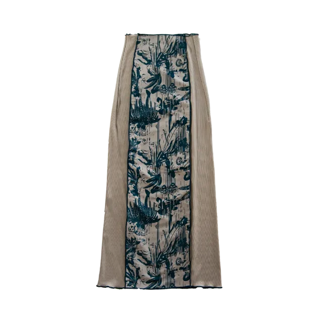 River long skirt / Greige【reversible】
