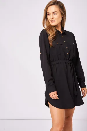 Roll-Up Sleeve Shirt Dress Ex-Branded