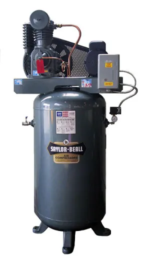 Saylor-Beall VT-735 - 5 hp Two Stage Reciprocating Air Compressor, 705 Pump,  17.3 CFM @ 175 PSI, 845 RPM