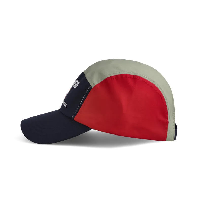 SEBAGO BOATSWAIN CAP – BLUE MARINE/RED/OLIVE