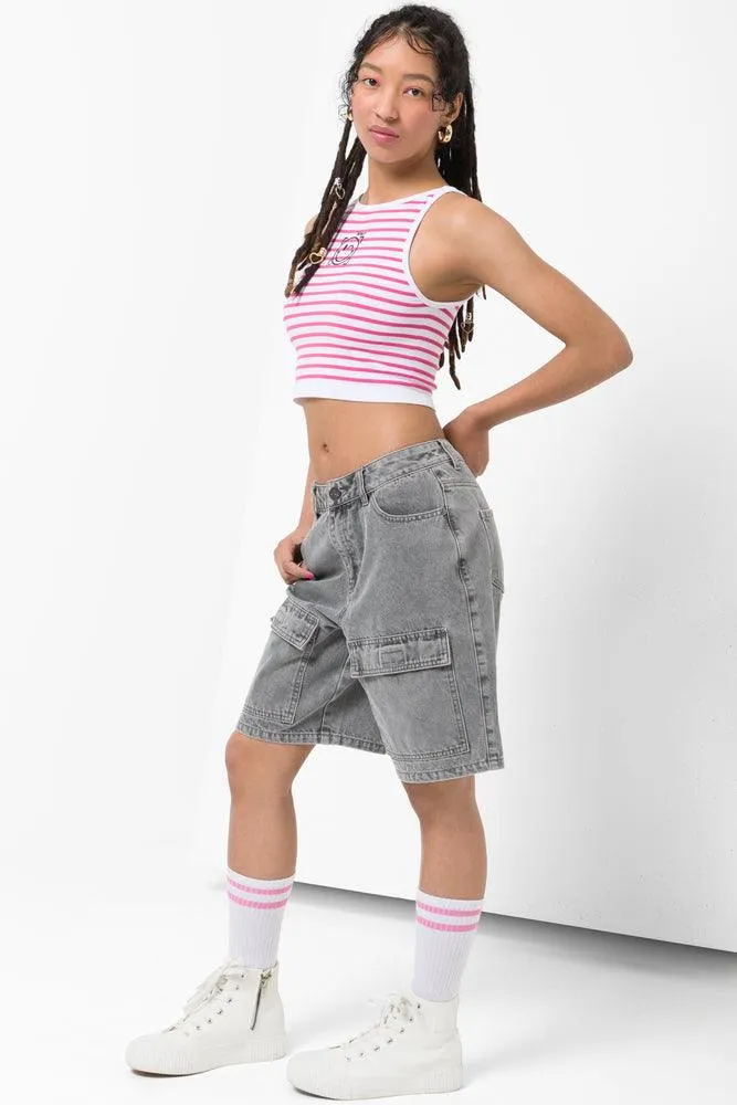 Smiley Seamless Stripe Vest Multi