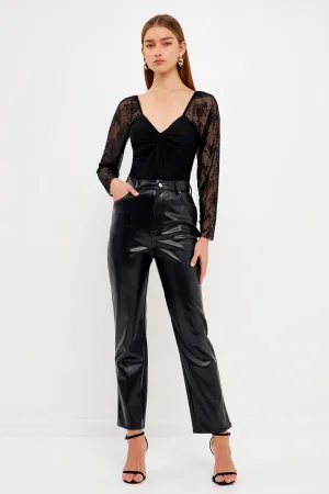 Super Cheeky Floral Lace Bodysuit