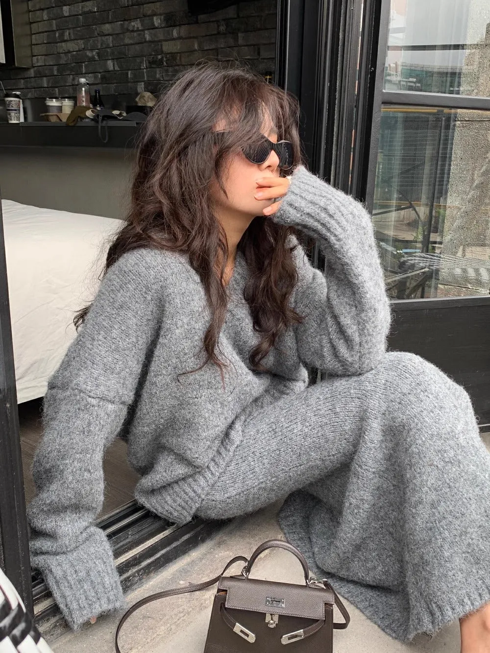 Thea Knit Sweater & Skirt Set