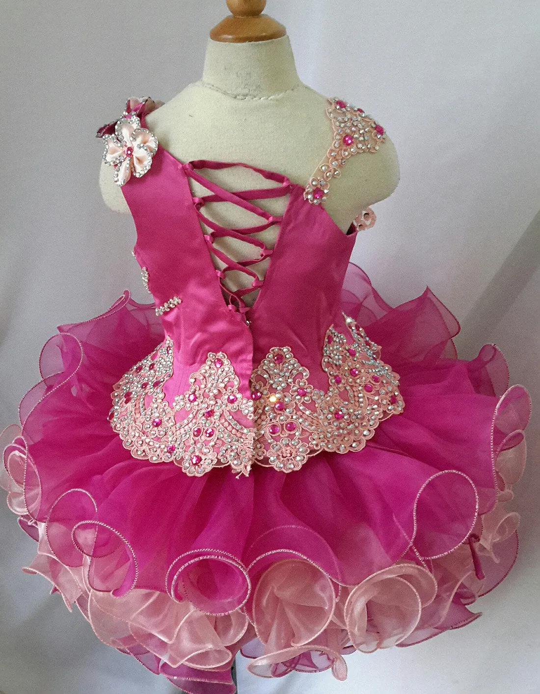 Two pieces Infant/toddler/baby/children/kids Girl's Pageant Dress 1~4T G088-1