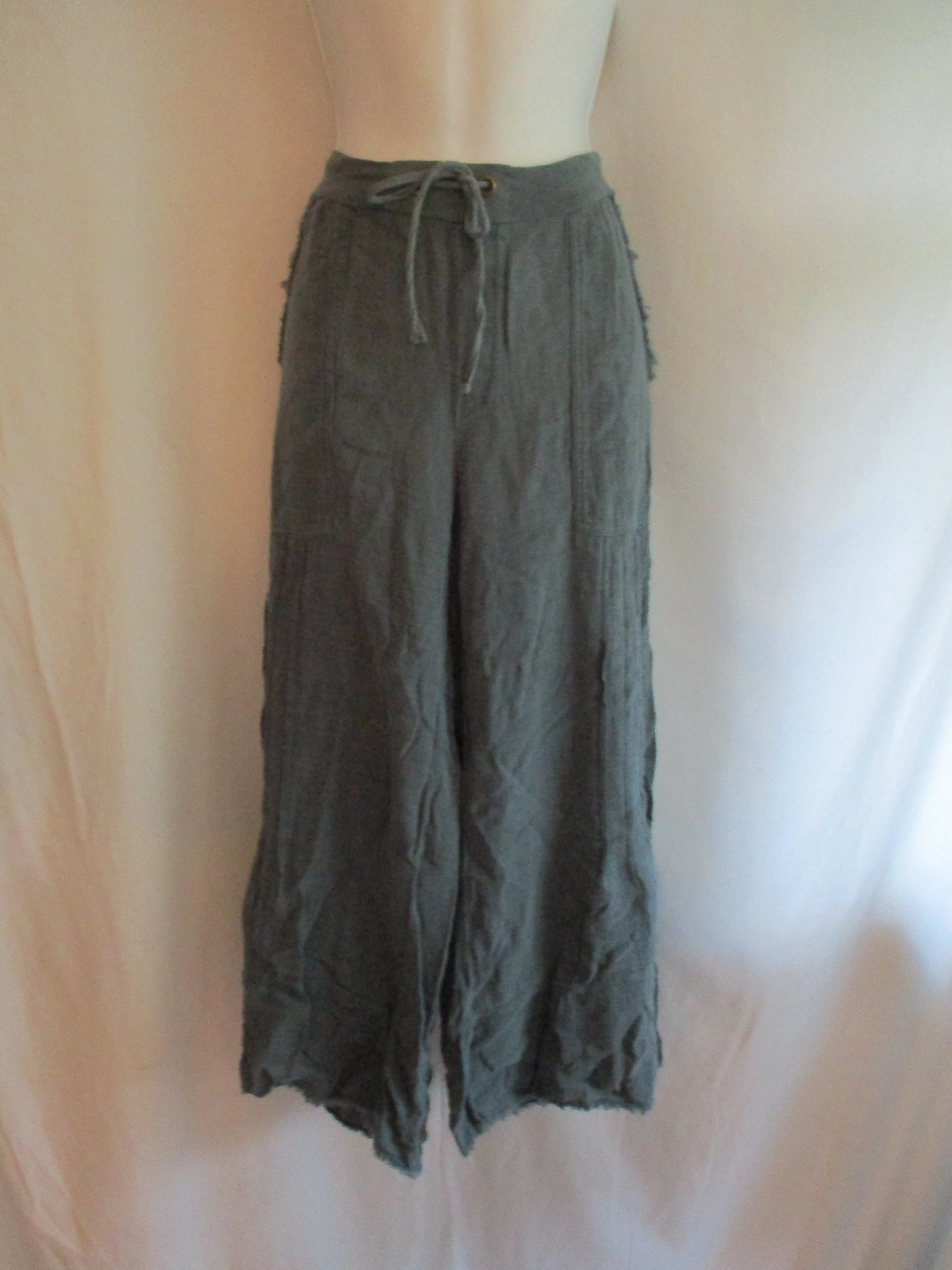 WEARABLES 100% Cotton GAUZY BEACH Pant M SLATE BLUE Summer