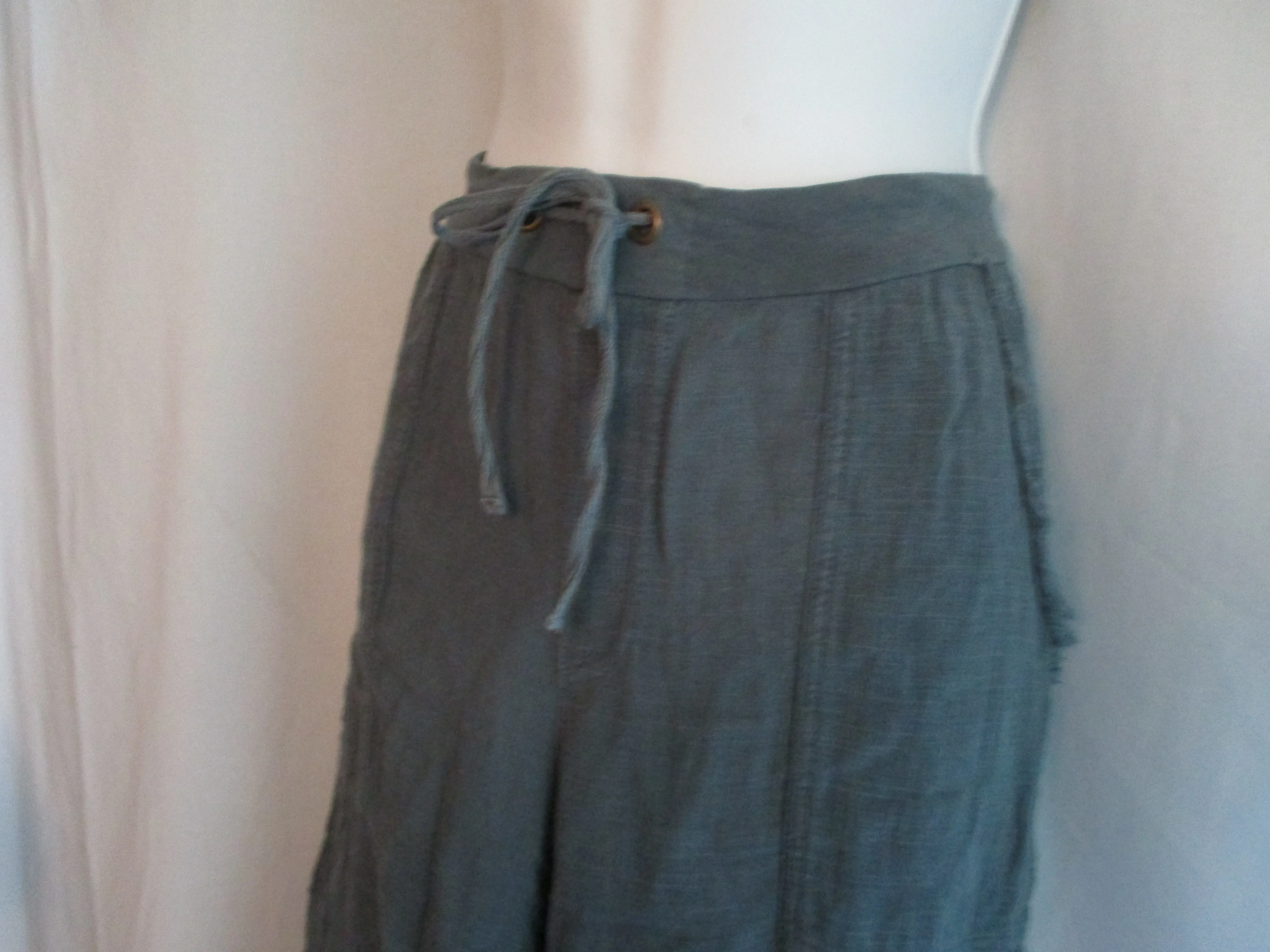 WEARABLES 100% Cotton GAUZY BEACH Pant M SLATE BLUE Summer