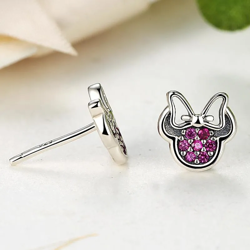 YE2236 925 Sterling Silver Disney Minnie Stud Earrings