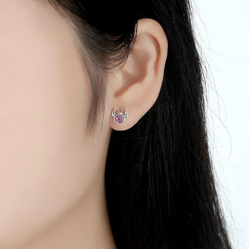 YE2236 925 Sterling Silver Disney Minnie Stud Earrings