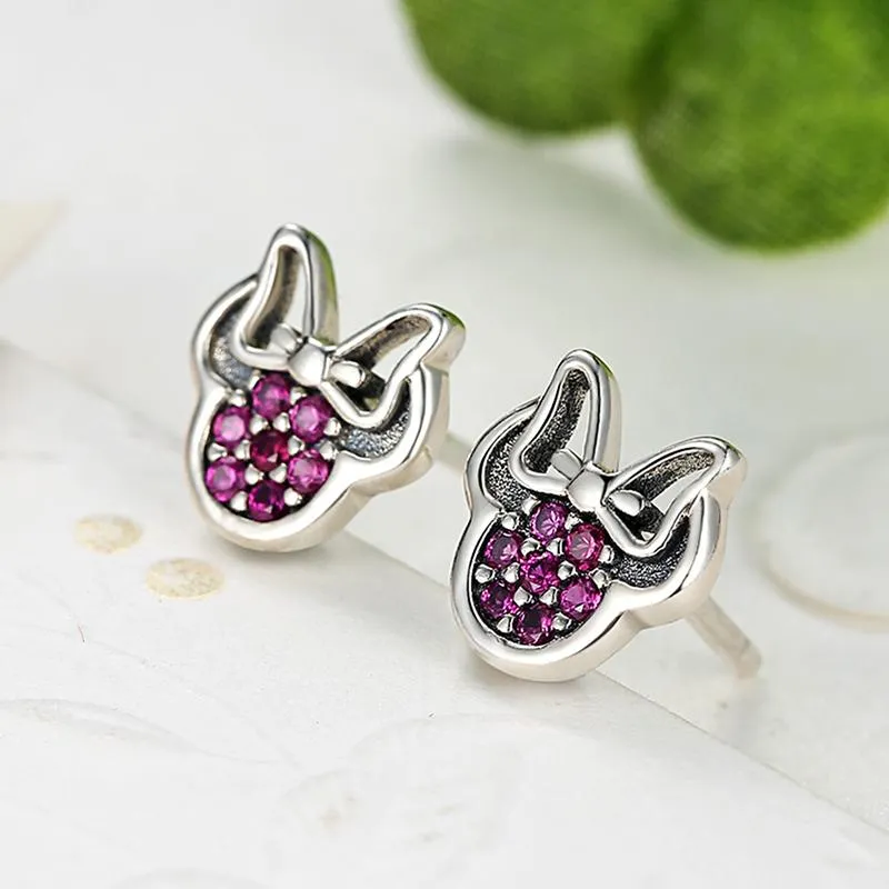 YE2236 925 Sterling Silver Disney Minnie Stud Earrings