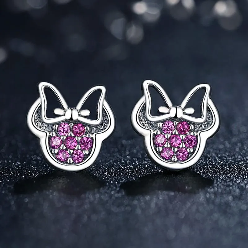 YE2236 925 Sterling Silver Disney Minnie Stud Earrings